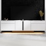Hanah Home Paris Soporte para TV Blanco con Iluminación LED